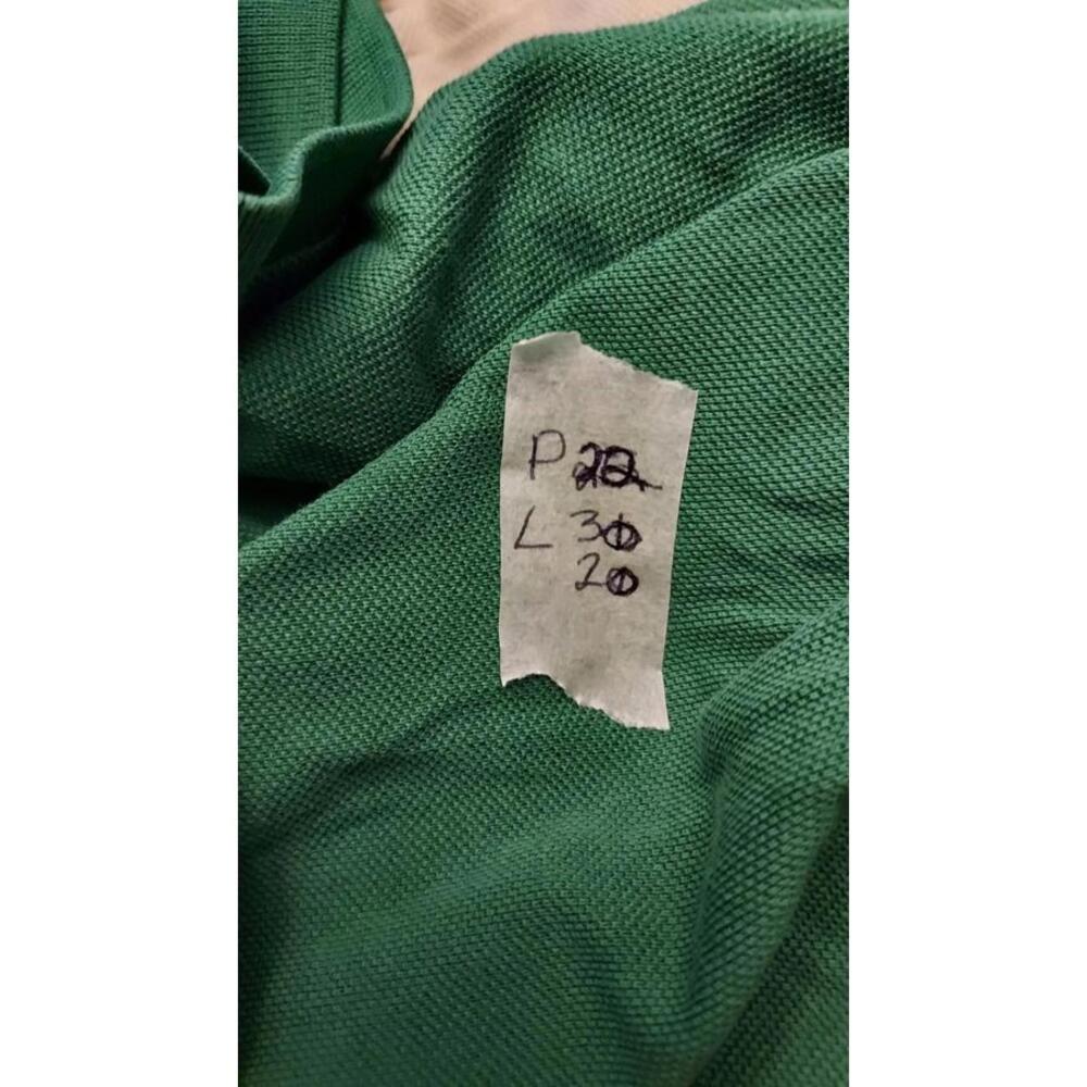 Allen Edmonds Mens LOT OF 2 green yellow 100% Pima Cotton Shirt Polo large golf - Picture 6 of 9